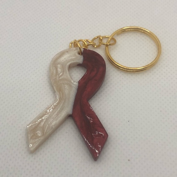 Hope Ribbon Keychain - Picture 5 of 5